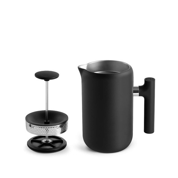 Fellow Clara French Press Coffee Maker Matte Black, 24 oz Capacity